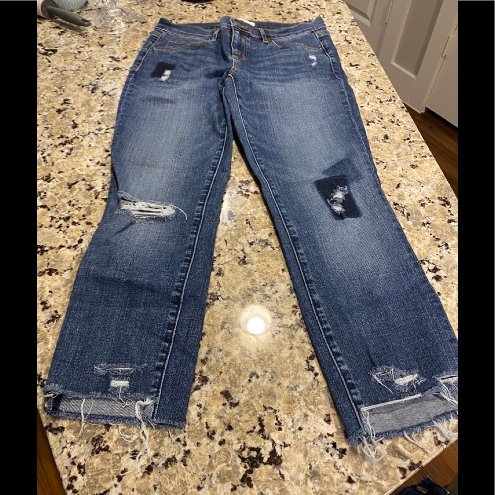 Super fun LOFT Distressed Jeans